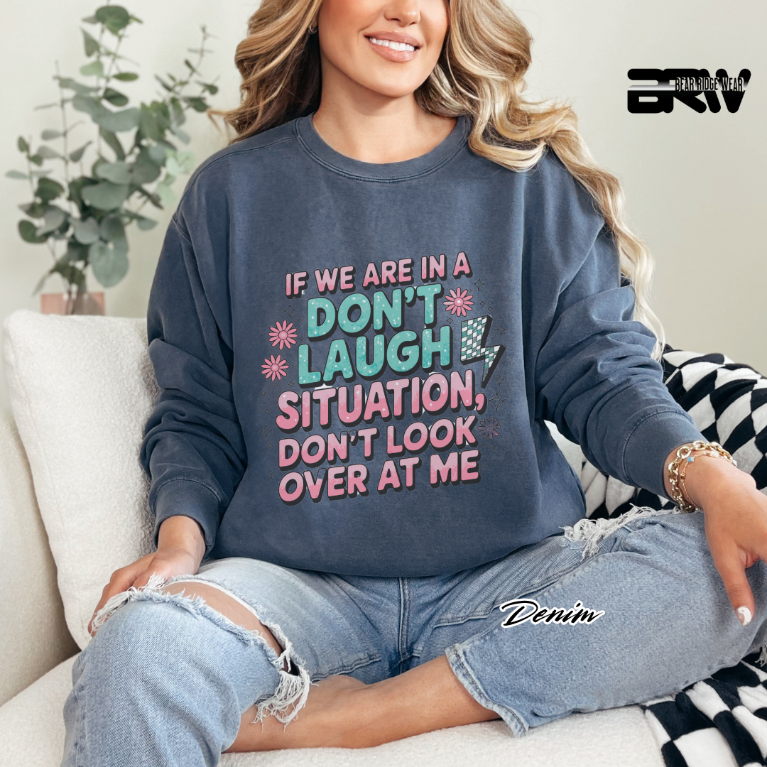 'Don't Laugh Situation' Long-Sleeve Tee