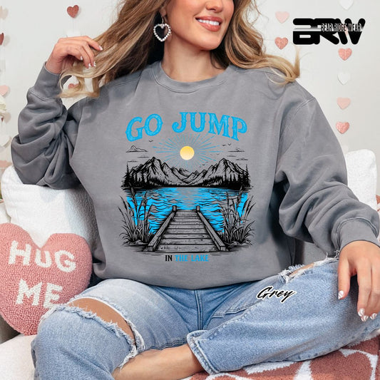 'Go Jump In The Lake' Summer Long Sleeve Tee