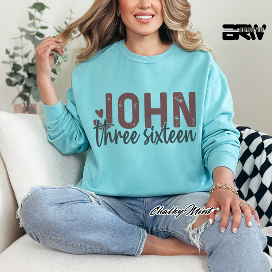 'John Three Sixteen' Faith Long-sleeve Tee