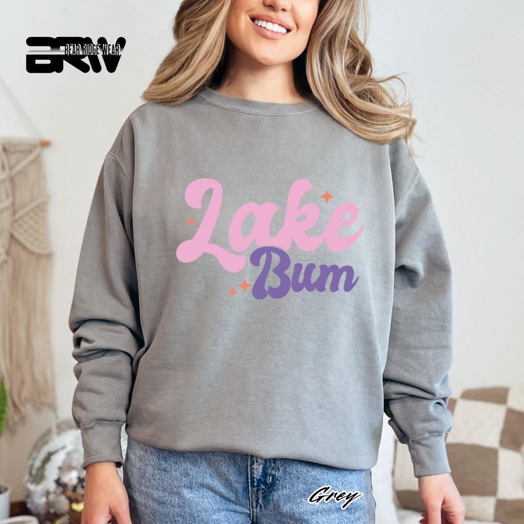'Lake Bum' Summer Crewneck Sweatshirt