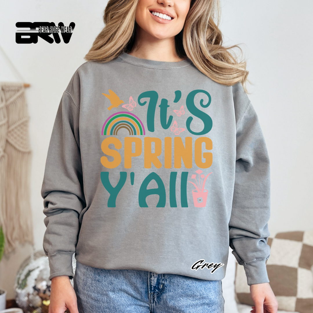 'It's Spring Y'All' Crewneck Sweatshirt