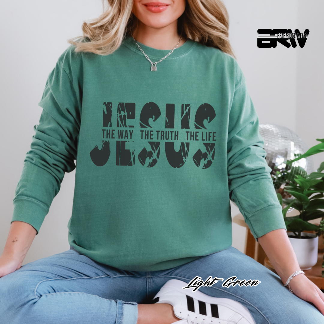 'Jesus The Way, The Truth, The Life' Faith Long-sleeve Tee