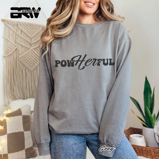 'PowHerful' Faith Crewneck Sweatshirt