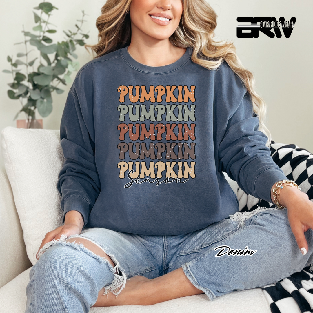 'Pumpkin Pumpkin Season' Fall Crewneck Sweatshirt