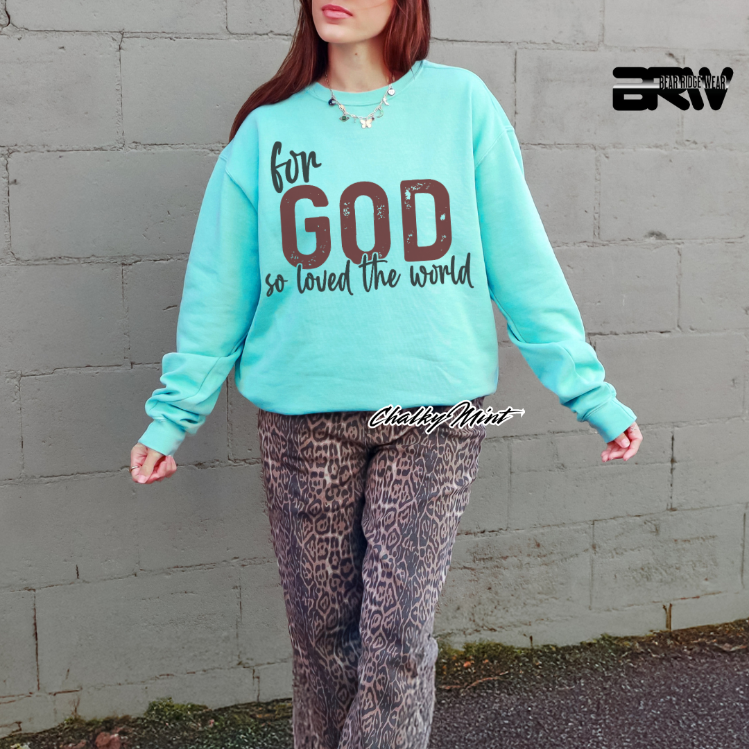 'For God So Loved The  World' Faith Long-sleeve Tees