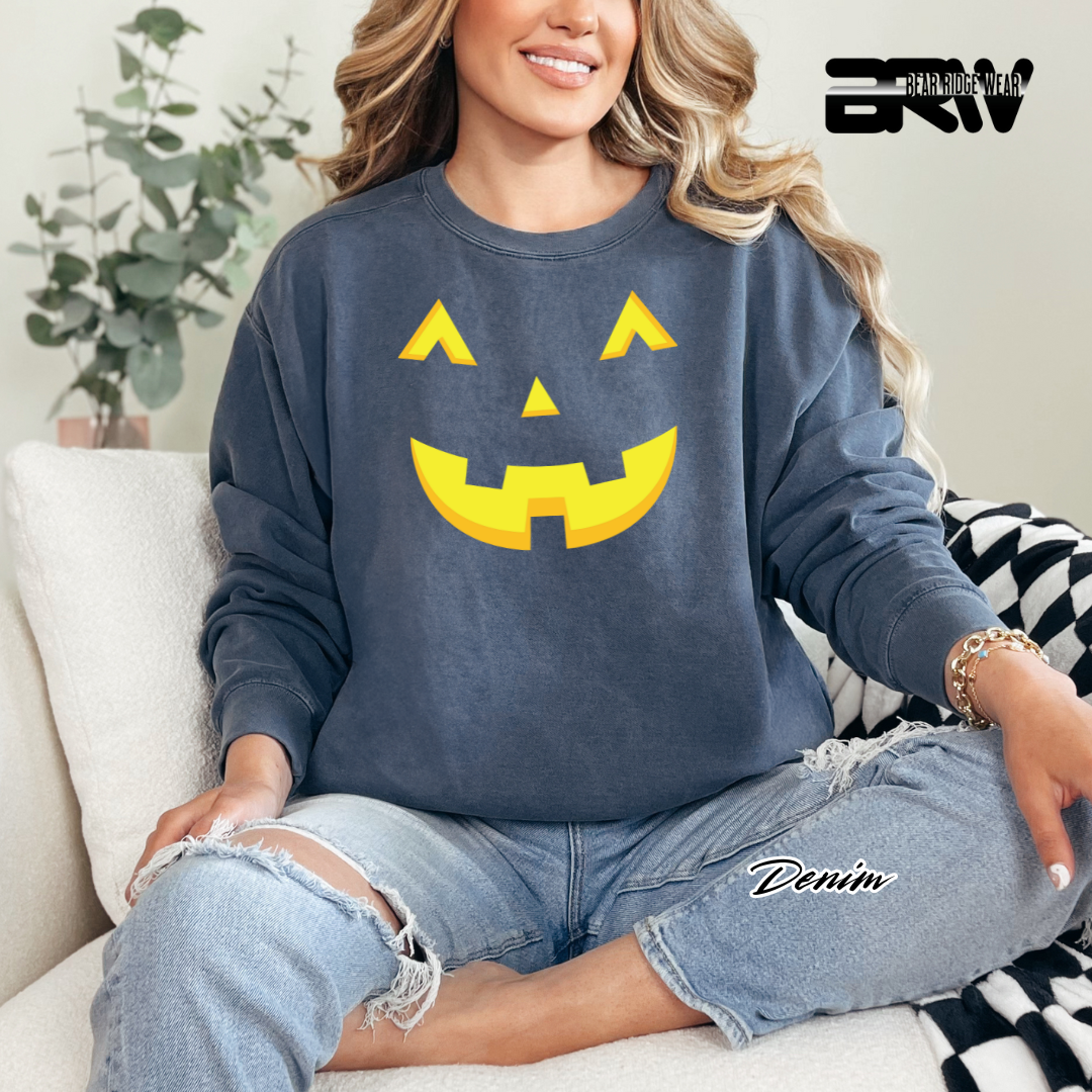'Jack o Lantern' Fall Crewneck Sweatshirt