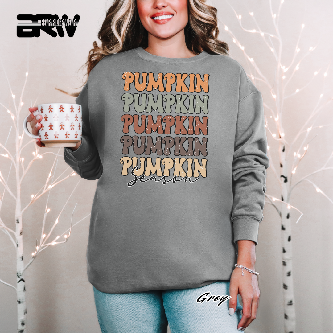 'Pumpkin Pumpkin Season' Fall Crewneck Sweatshirt