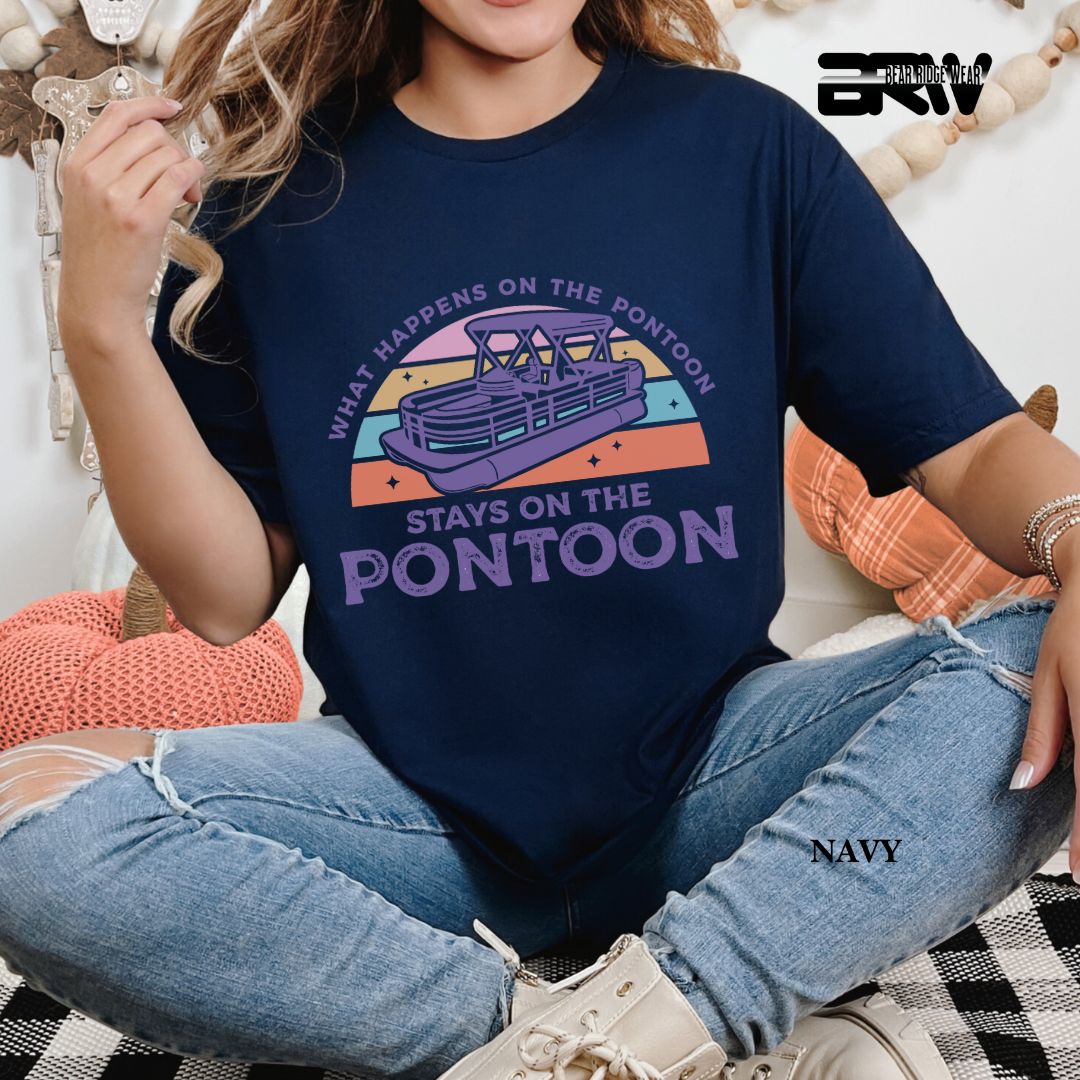 'What Happens To Pontoon' 3 Summer Tee