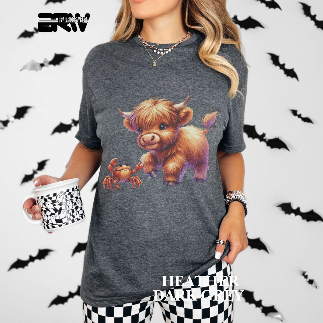 'Highland Cow-Crab' 2 Summer Tee
