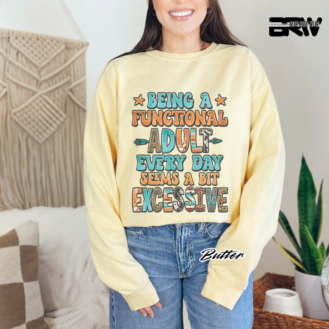 'Functional Adult' Long-Sleeve Tee