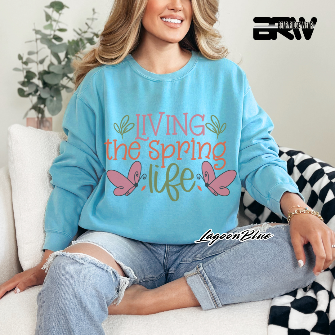 'Living the spring life' Crewneck Sweatshirt