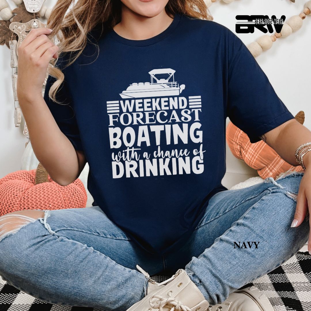 'Weekend Forecast-Boating' 3 Summer Tee