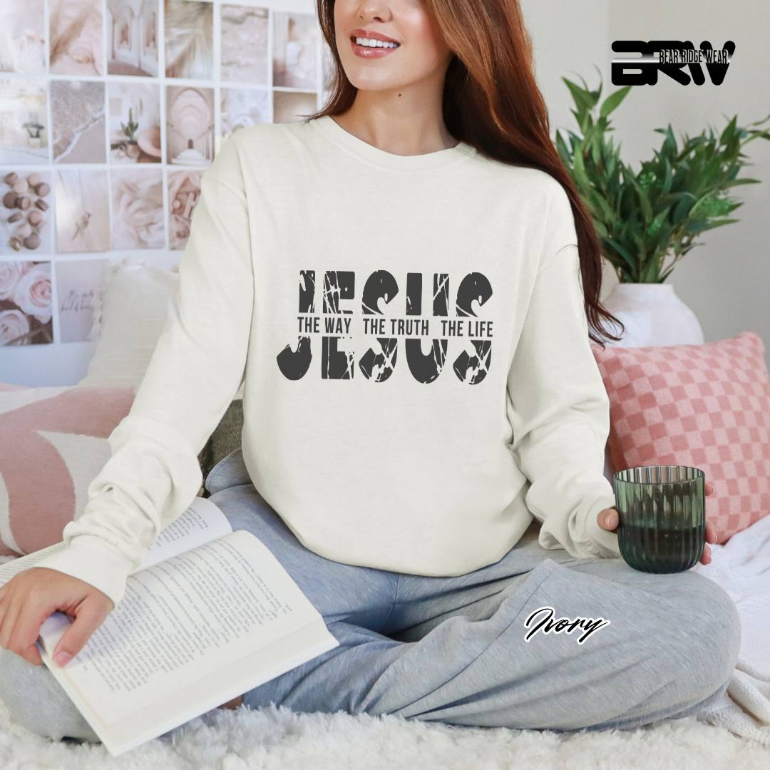 'Jesus The Way, The Truth, The Life' Faith Long-sleeve Tee