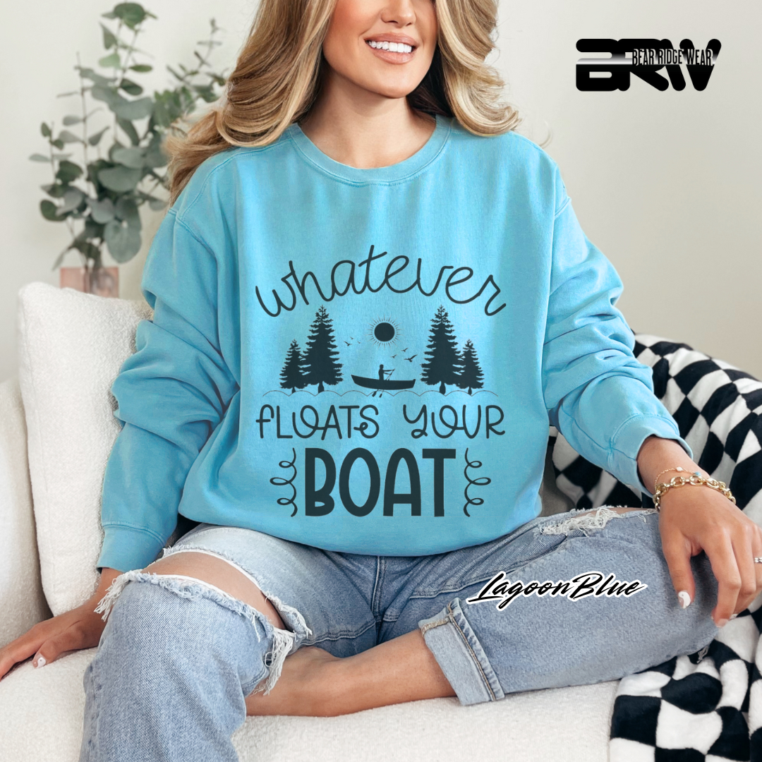'Whatever Floats Your Boat' Crewneck Sweatshirt