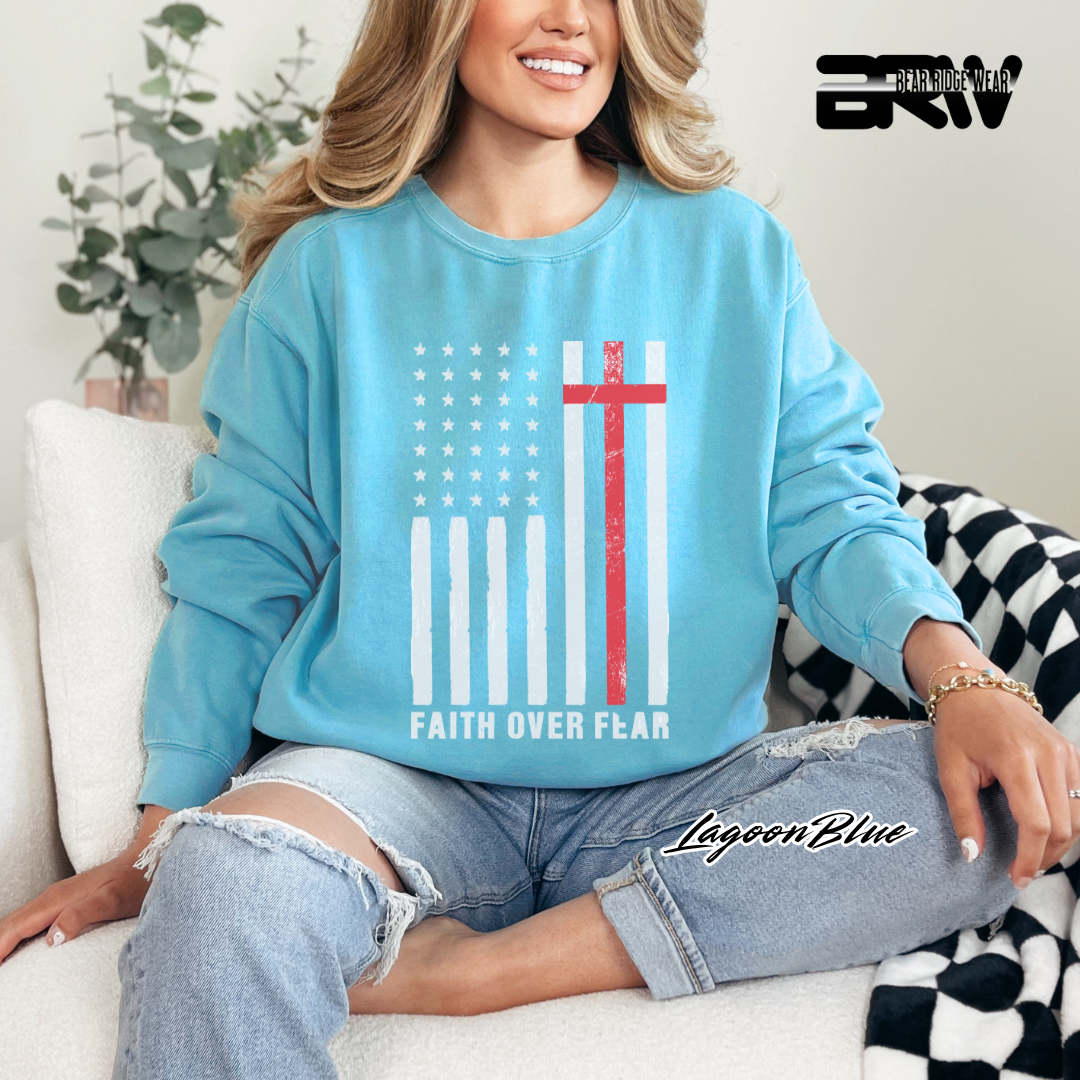 'Faith Over Fear' Faith Crewneck Sweatshirt