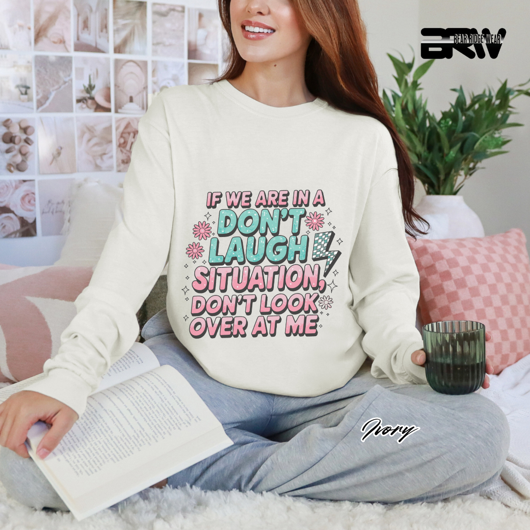 'Don't Laugh Situation' Long-Sleeve Tee