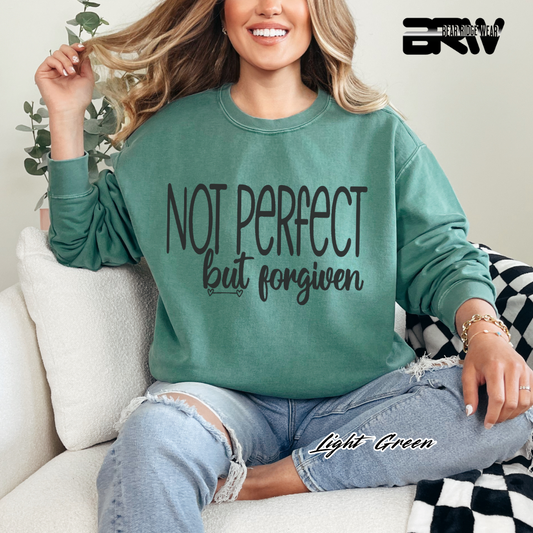 'Not Perfect But Forgiven' Faith Crewneck Sweatshirt