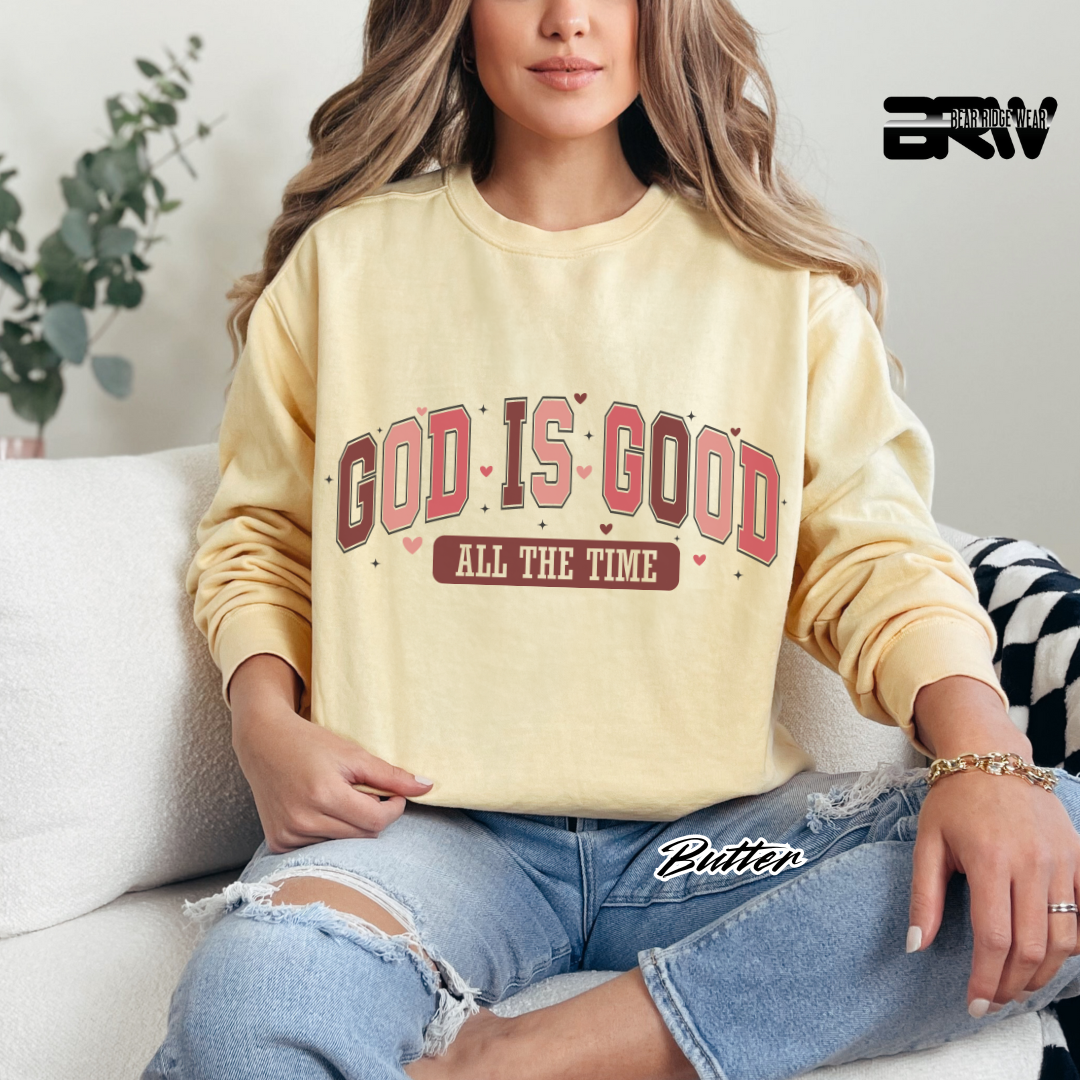 'God Is Good All The Time' Long Sleeve Tee