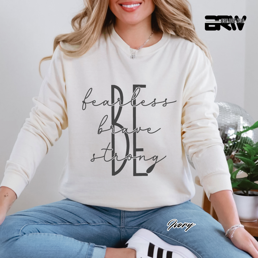 'Be Fearless, Brave, Strong' Long-Sleeve Tee