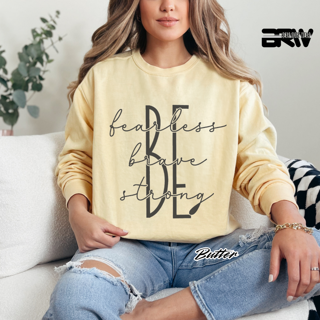 'Be Fearless, Brave, Strong' Long-Sleeve Tee