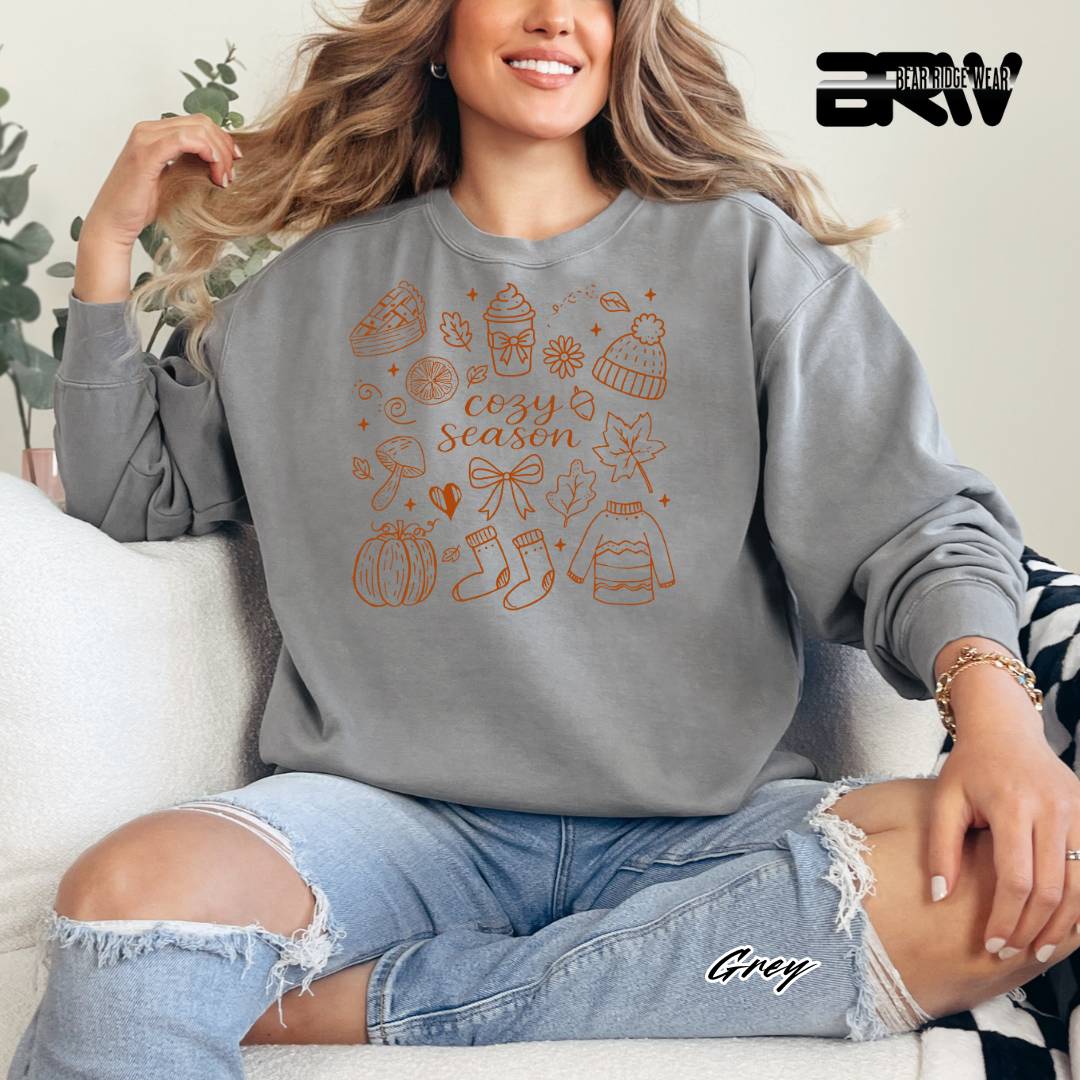 'Cozy Season Fall' Fall Crewneck Sweatshirt