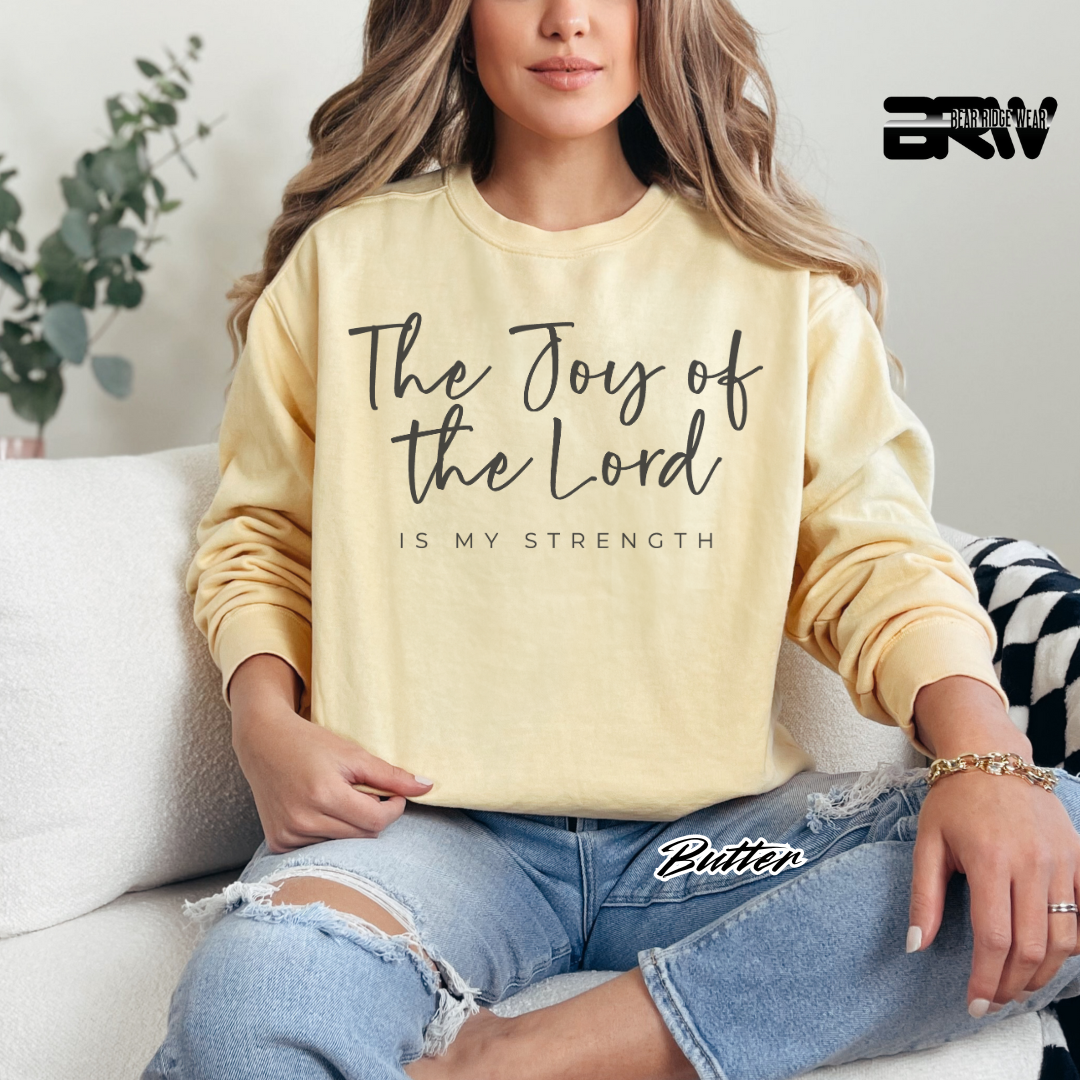 'The Joy Of The Lord Is My Strength' Faith Long-sleeve Tees