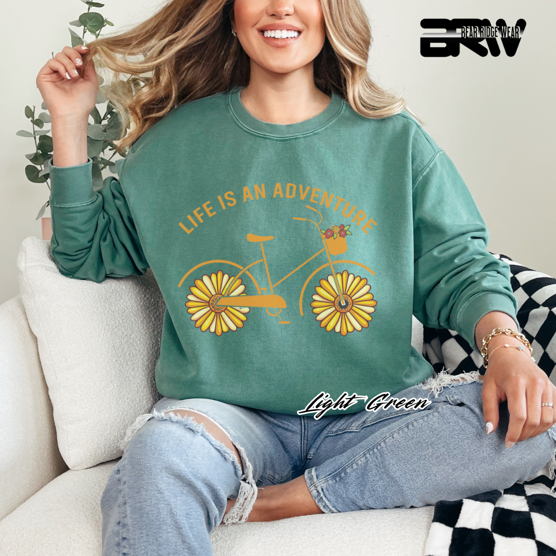 'Life is an adventure' Crewneck Sweatshirt