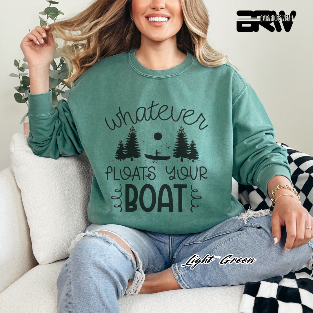 'Whatever Floats Your Boat' Crewneck Sweatshirt