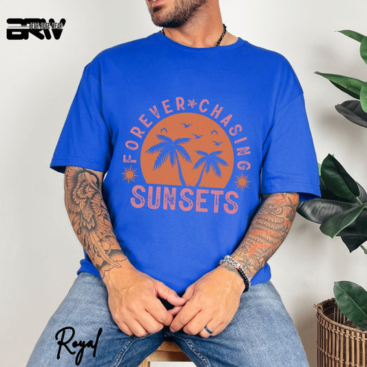'Forever Chasing Sunsets' Summer T- Shirt
