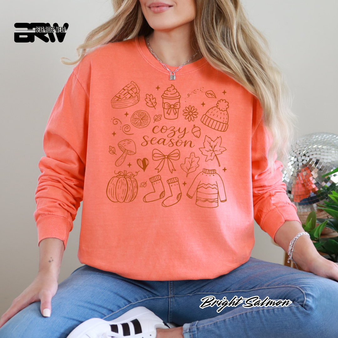 'Cozy Season Fall' Fall Long-Sleeve Tee