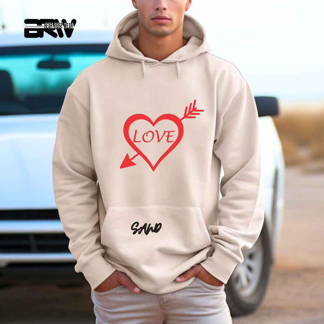 'Heart Pierced by an Arrow' Hoodie