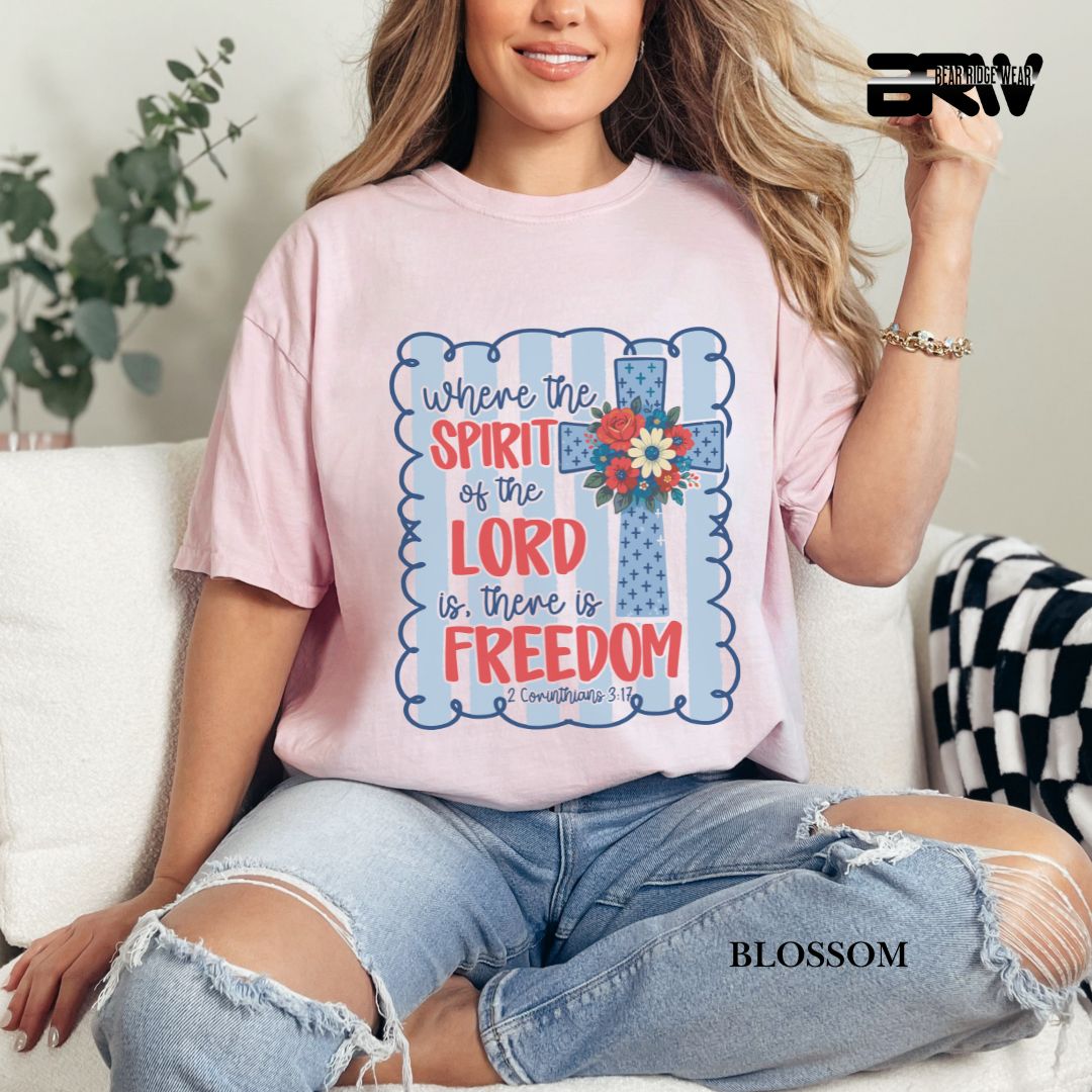 Spirit Of The Lord-Freedom- Patriotic Tee