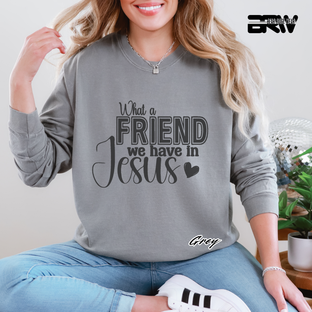 'What A Friend We Have In Jesus' Long-Sleeve Faith Tee