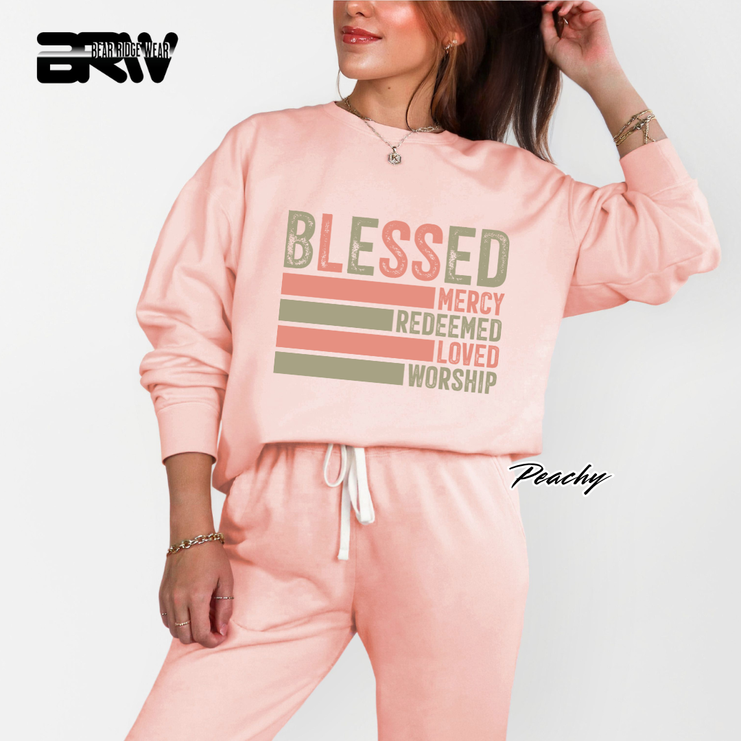 'Blessed' Faith Crewneck Sweatshirt