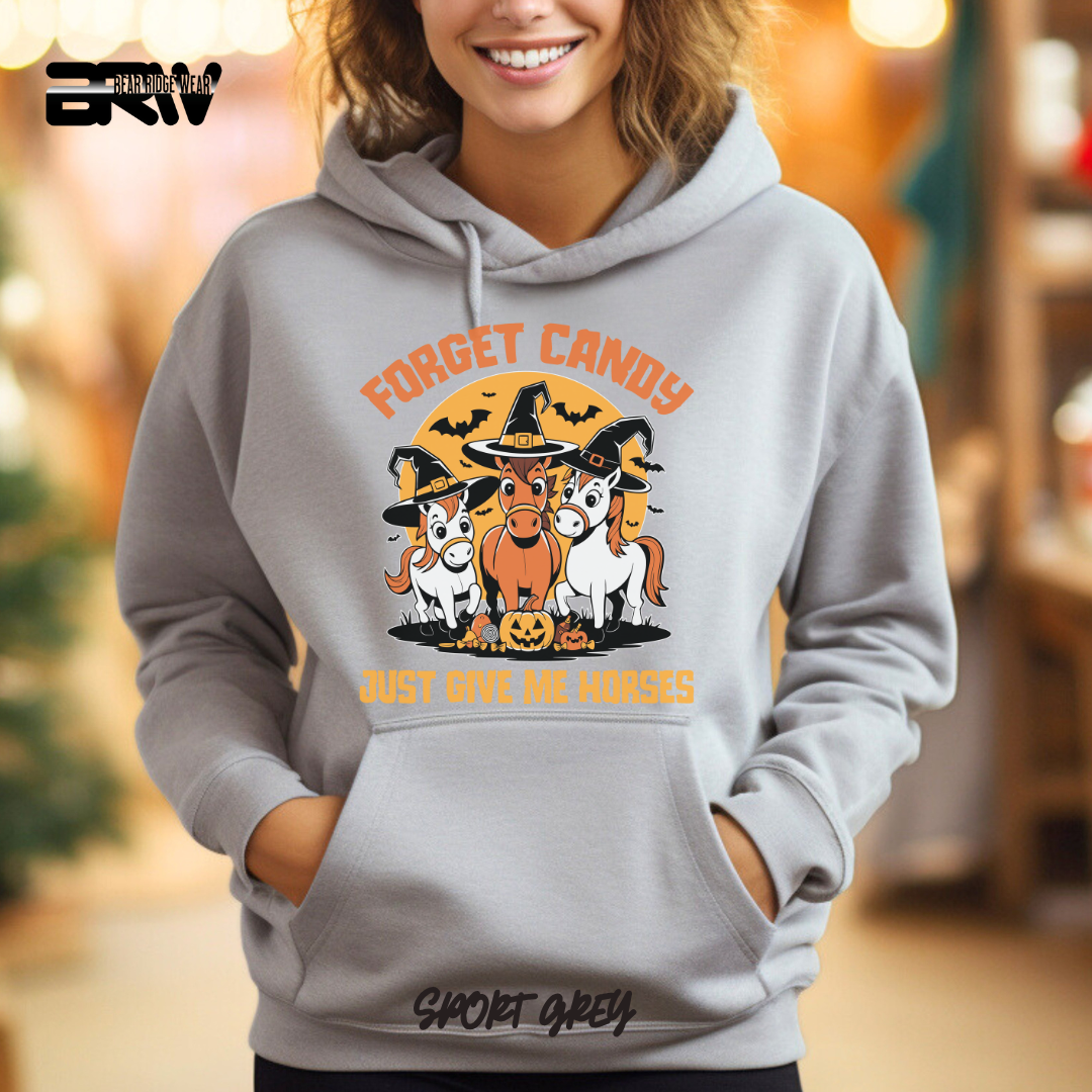 'Forget Candy-Horses' Fall Hoodie