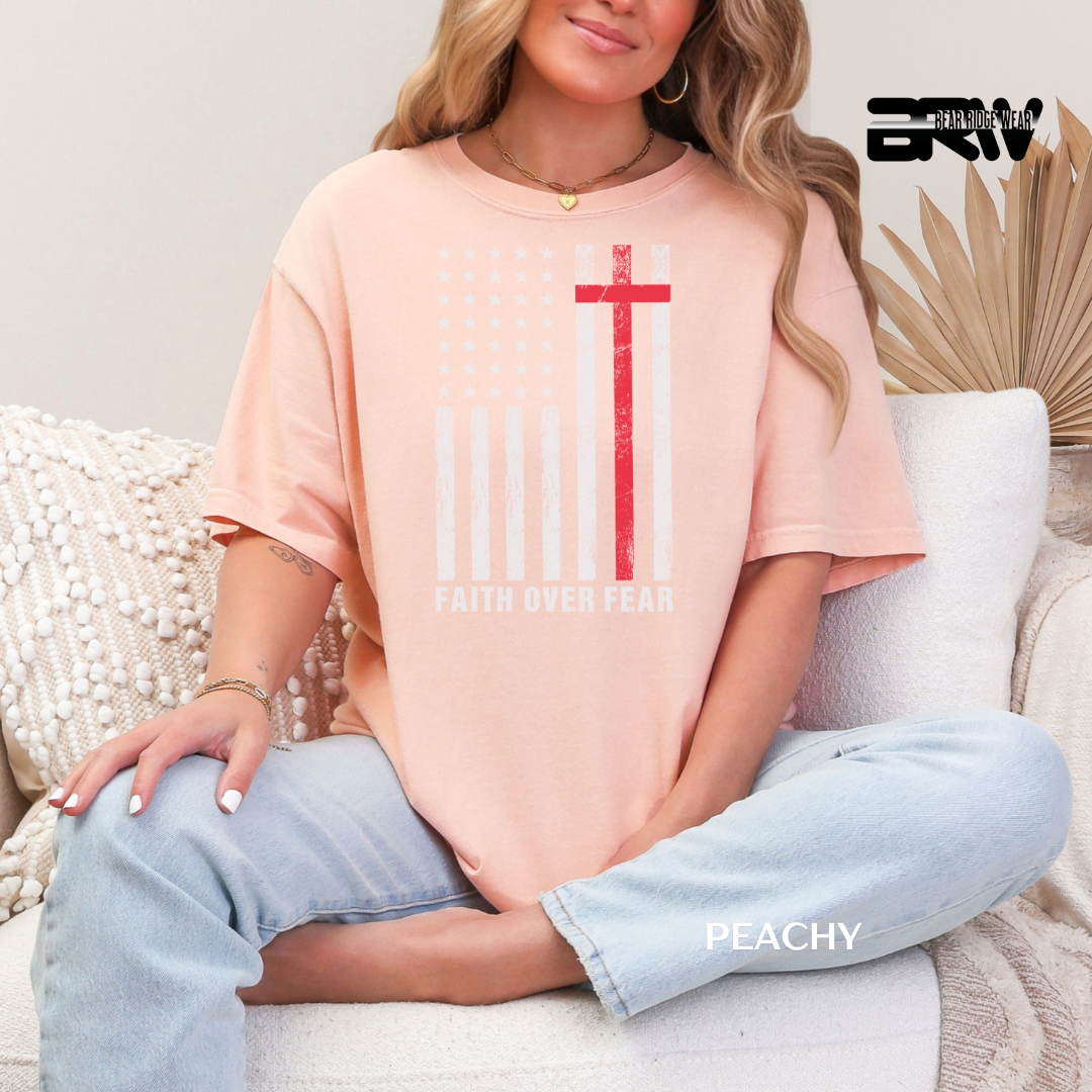 'Faith over Fear-Flag' Faith Tee