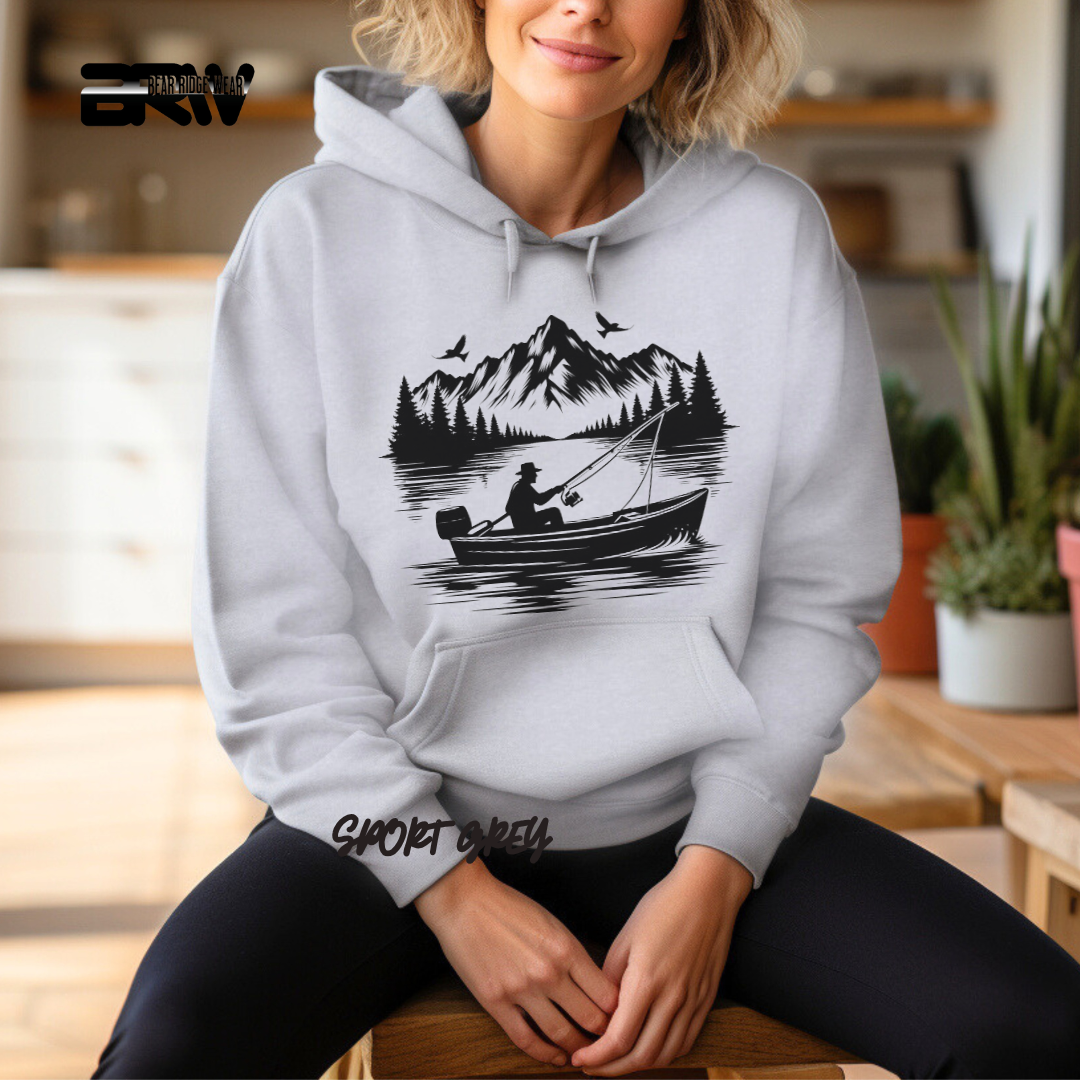 'Boat in a lake' Hoodie