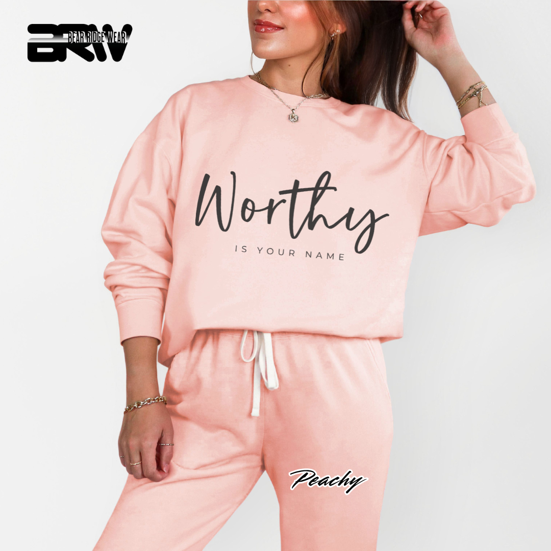 'Worthy Is Your Name' Faith Crewneck Sweatshirt