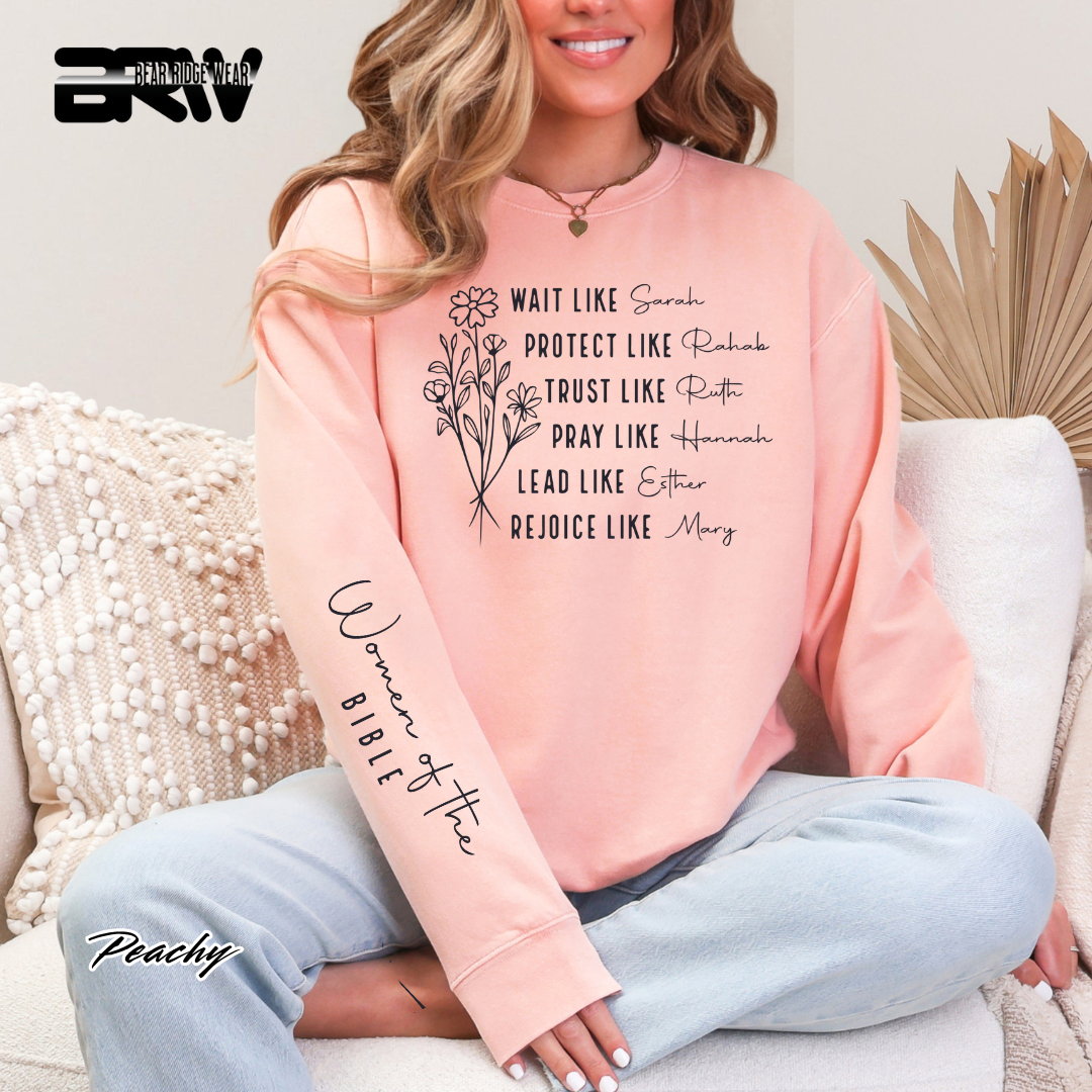 'Women Of Bible with Sleeve' Fall Crewneck Sweatshirt