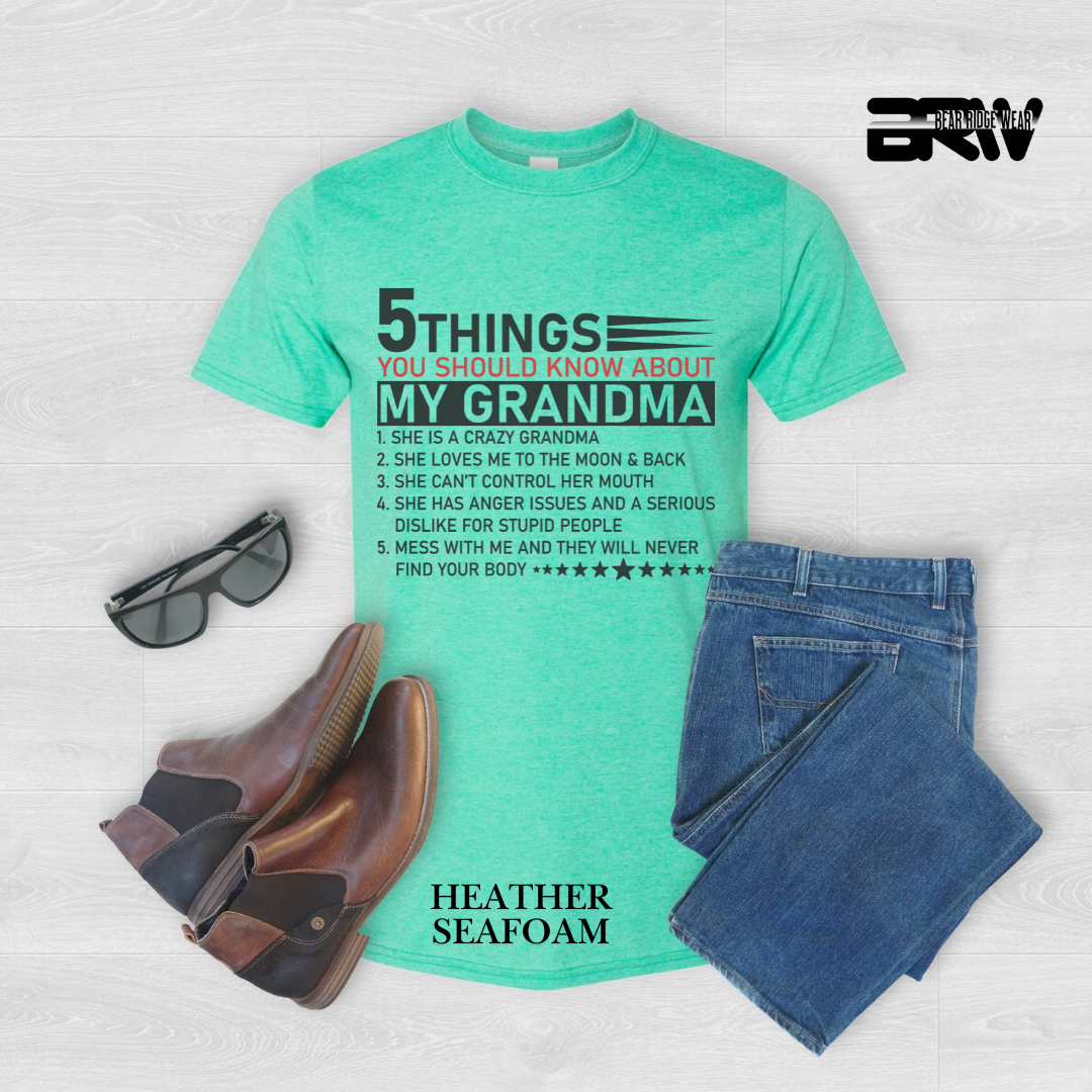 "5 Things About Grandma" Everyday Tee