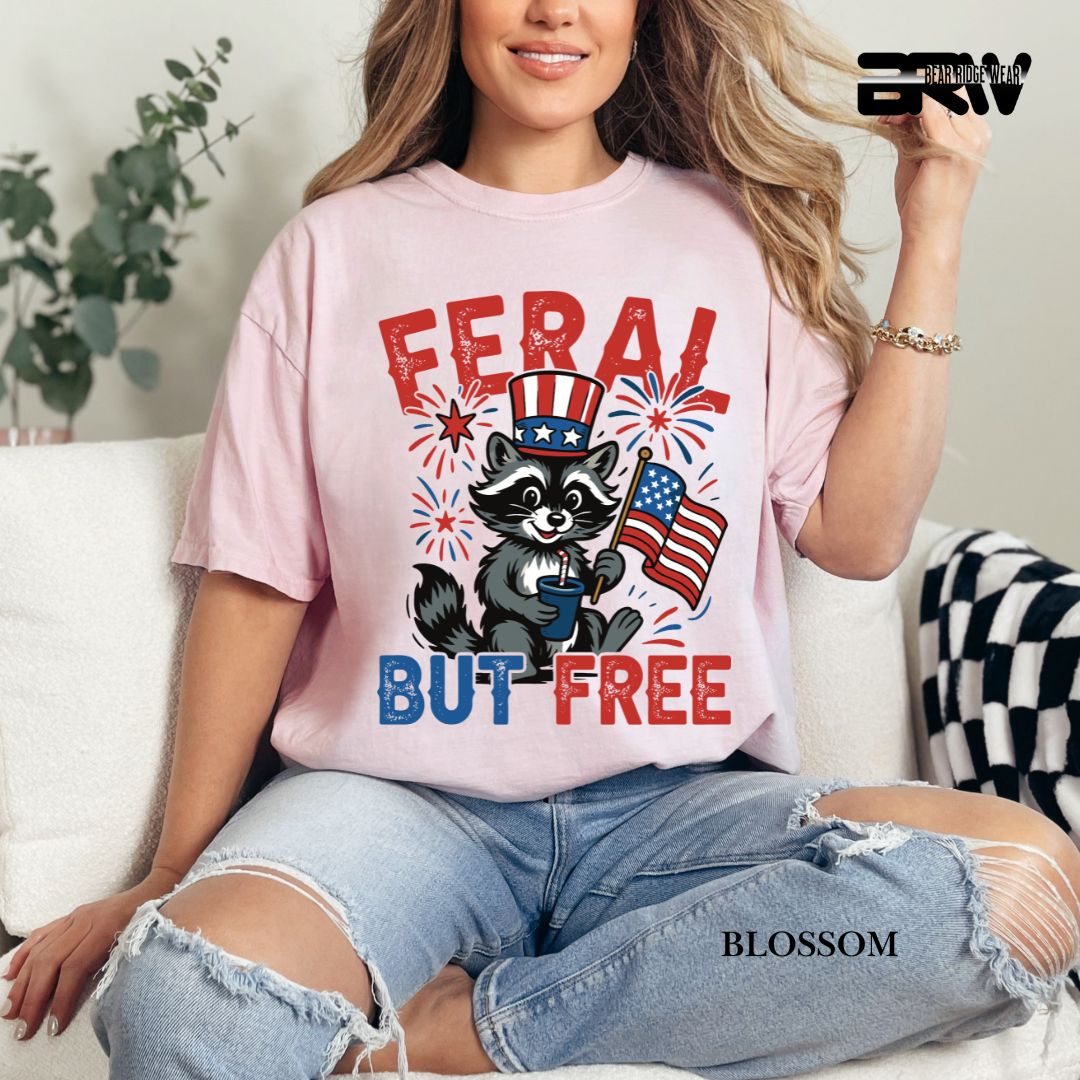 Feral-Raccoon- Patriotic Tee