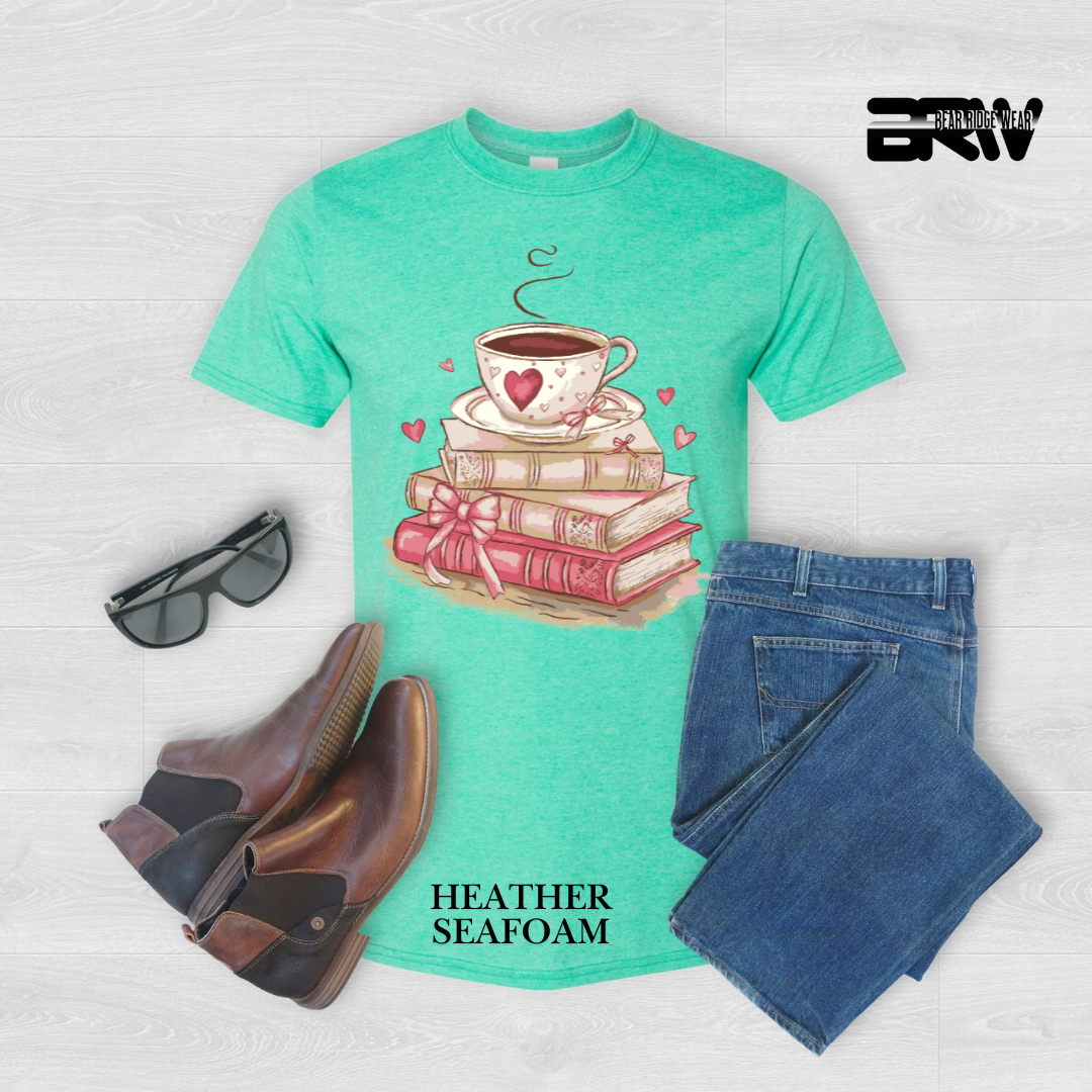 'Coffee On Top of the Books' Tee