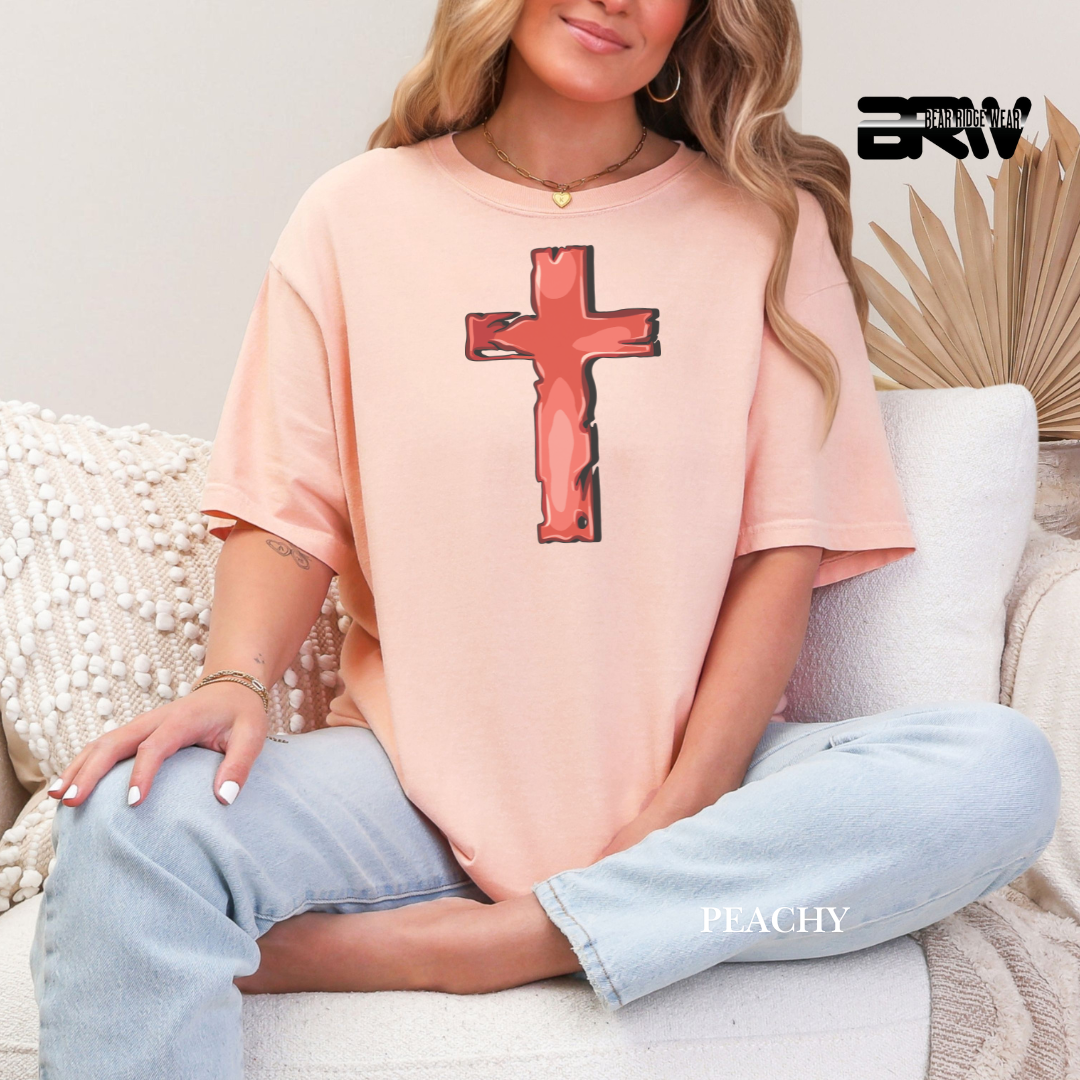 'Cross-Red' Faith Tee
