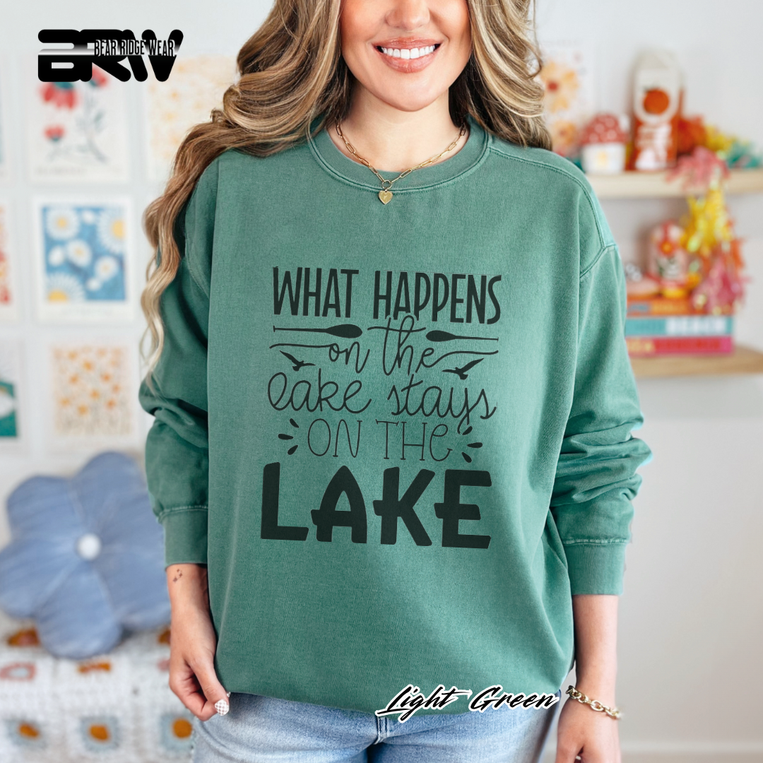 'What Happens on the Lake' Crewneck Sweatshirt