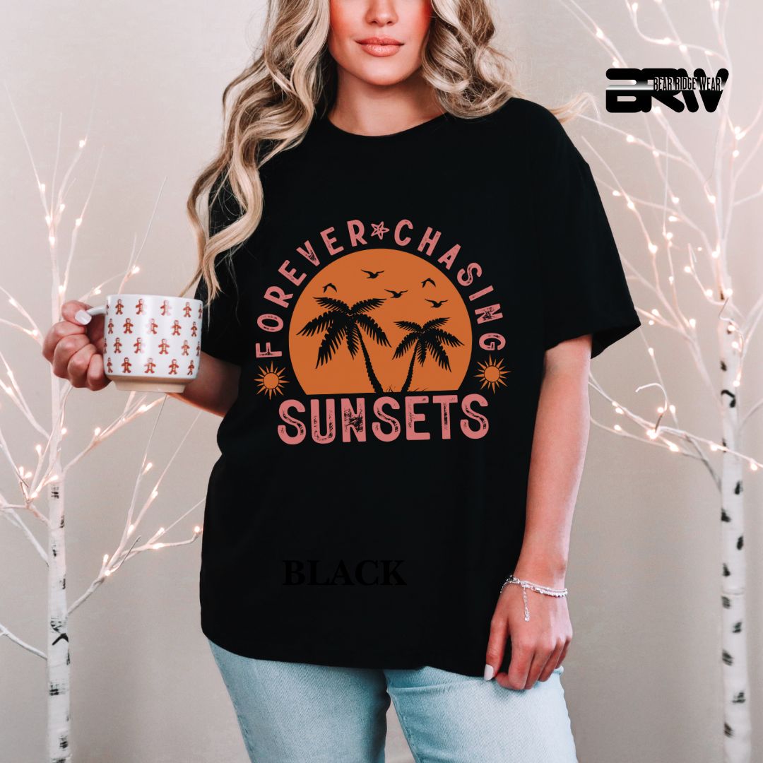 'Forever Chasing Sunsets' Summer Tee