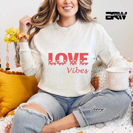 'Love Vibes' Long-Sleeve Tee