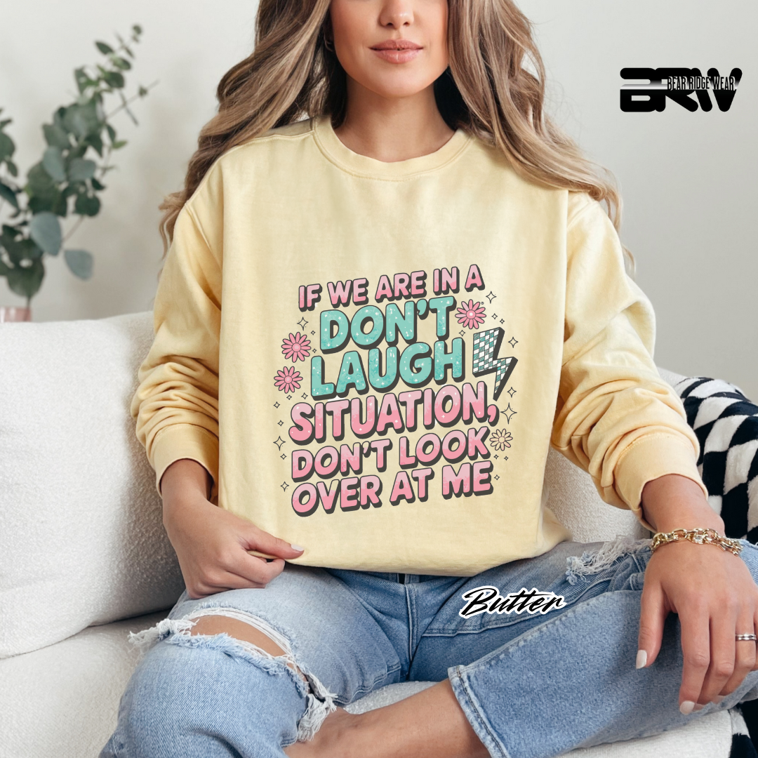'Don't Laugh Situation' Long-Sleeve Tee