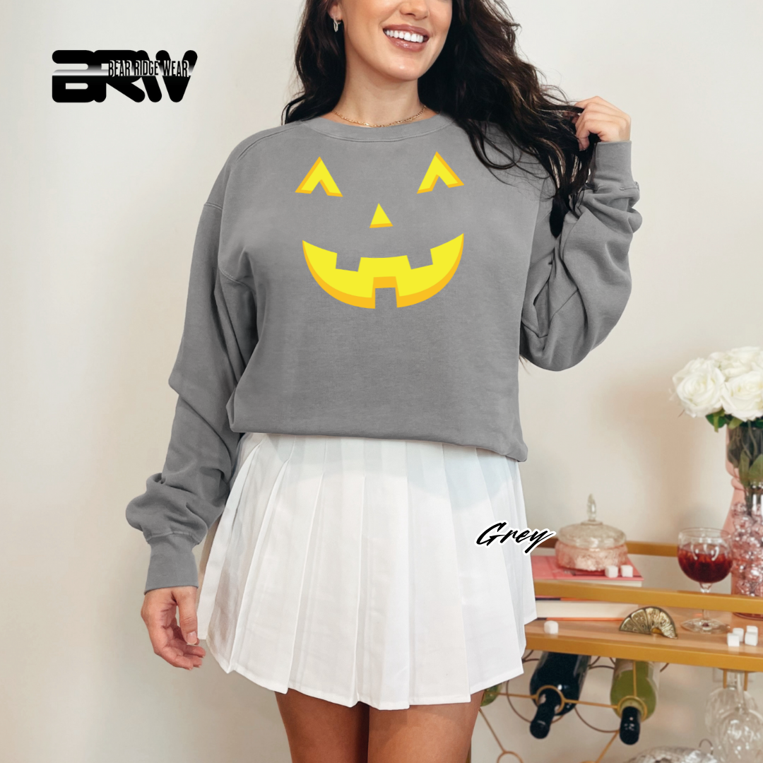 'Jack o Lantern' Fall Crewneck Sweatshirt