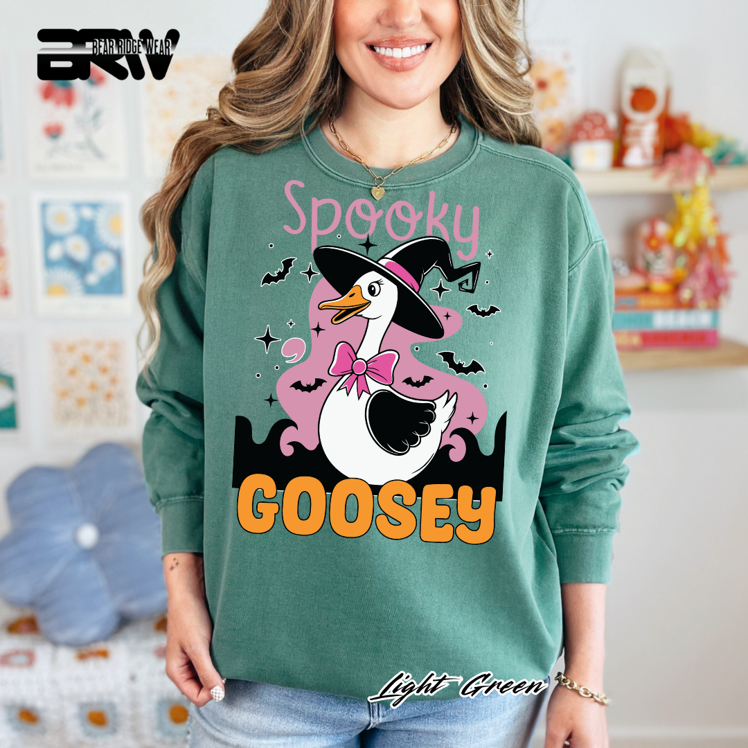 'Spooky Goosey' Fall Crewneck Sweatshirt