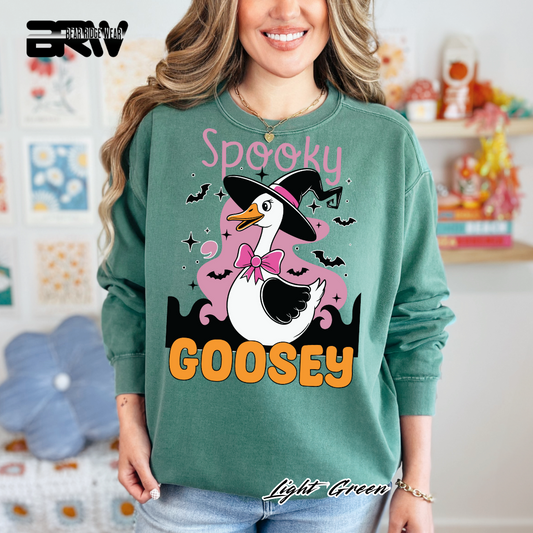 'Spooky Goosey' Fall Crewneck Sweatshirt